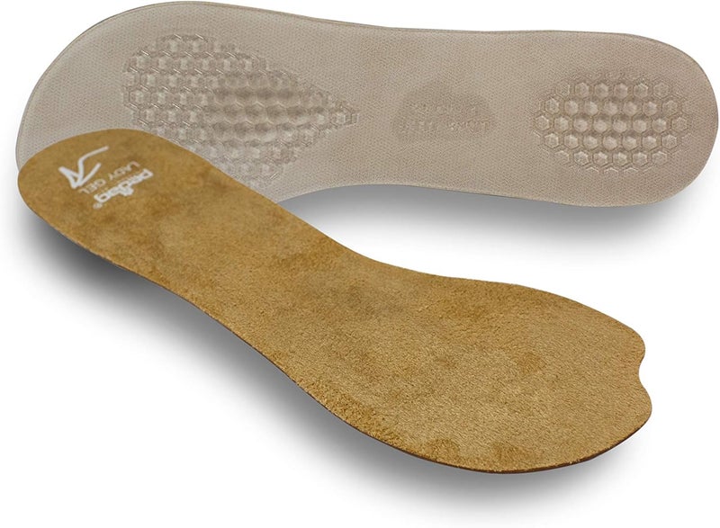 Pedag Lady Gel Ultra Thin Gel Insoles for High Heels & Pumps - Size Small (US 5-7 / EU 35-37) - Tan - Image 1